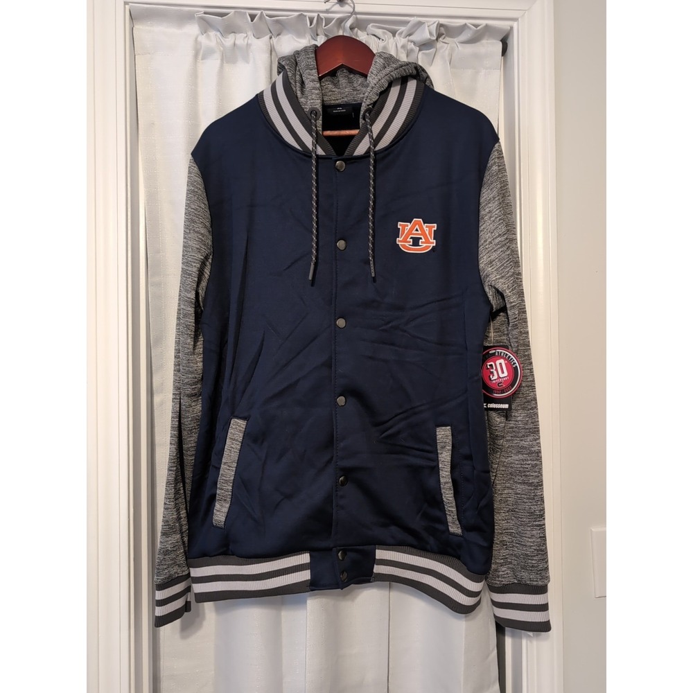 NWT Auburn University Tigers Colosseum Fleece Lined Jacket Hood Men's‎ XL
